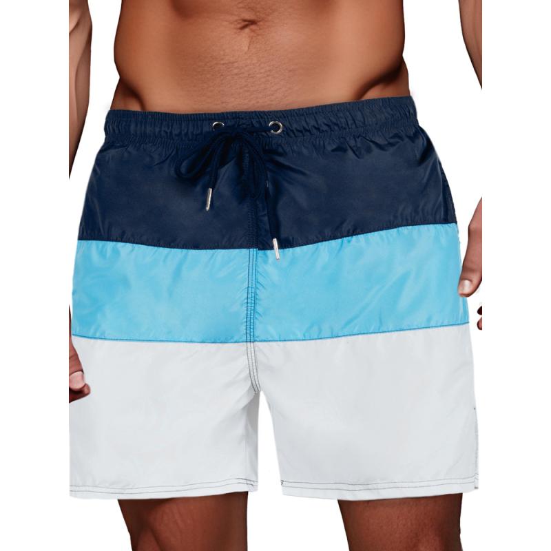 Férfi úszónadrág tengerészkék és fehér