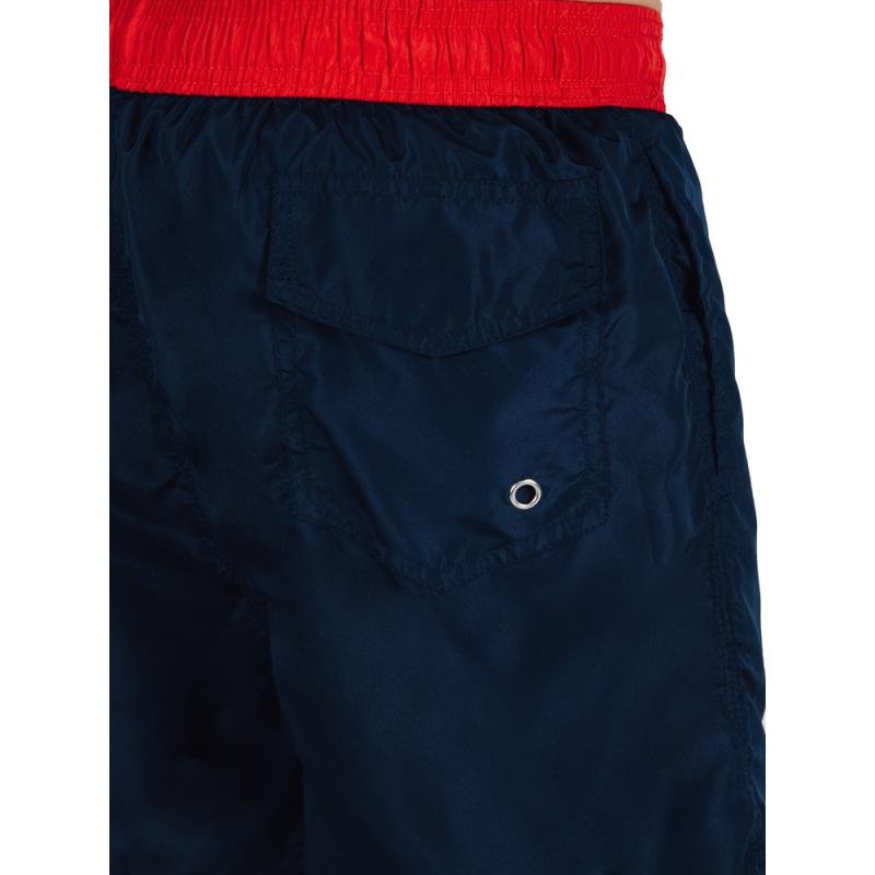Pánské plavecké šortky námořnická modř a červená
