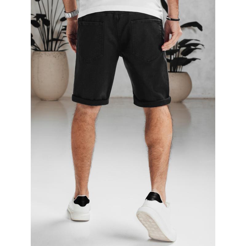 Pánské džínové šortky černé