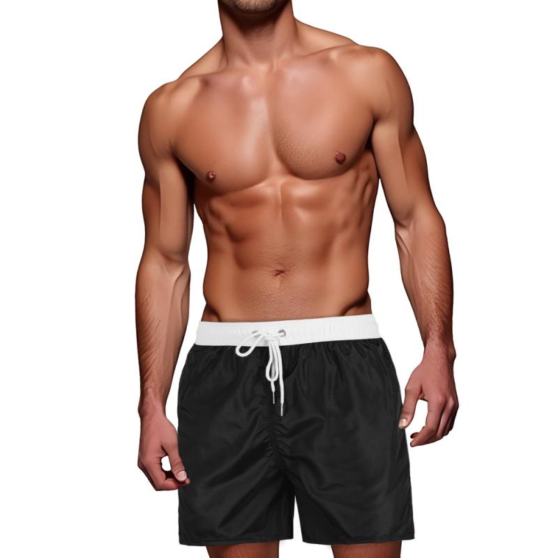 Pánske šortky bielo-čierne