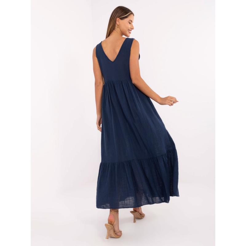 Sötétkék nyári ruha laza szabású OCH BELLA