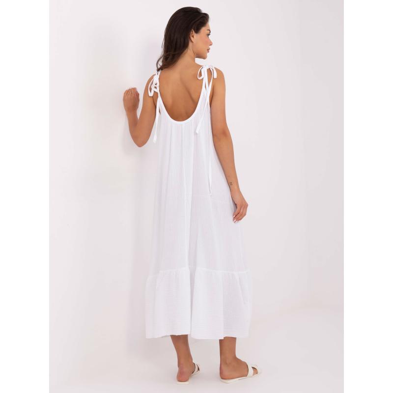 Fehér muszlin ruha fodros fodorral OCH BELLA