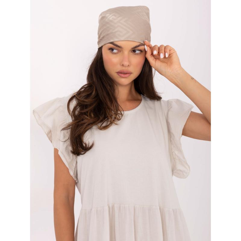Világos bézs színű midi ruha nyárra OCH BELLA