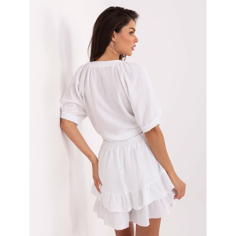 Fehér muszlin szett rövidnadrággal OCH BELLA