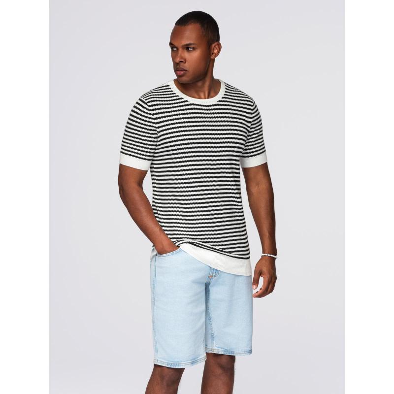 Pamut póló mell- és hátrészen nyomtatással - sötét bézs V2 OM-TSWT-0201