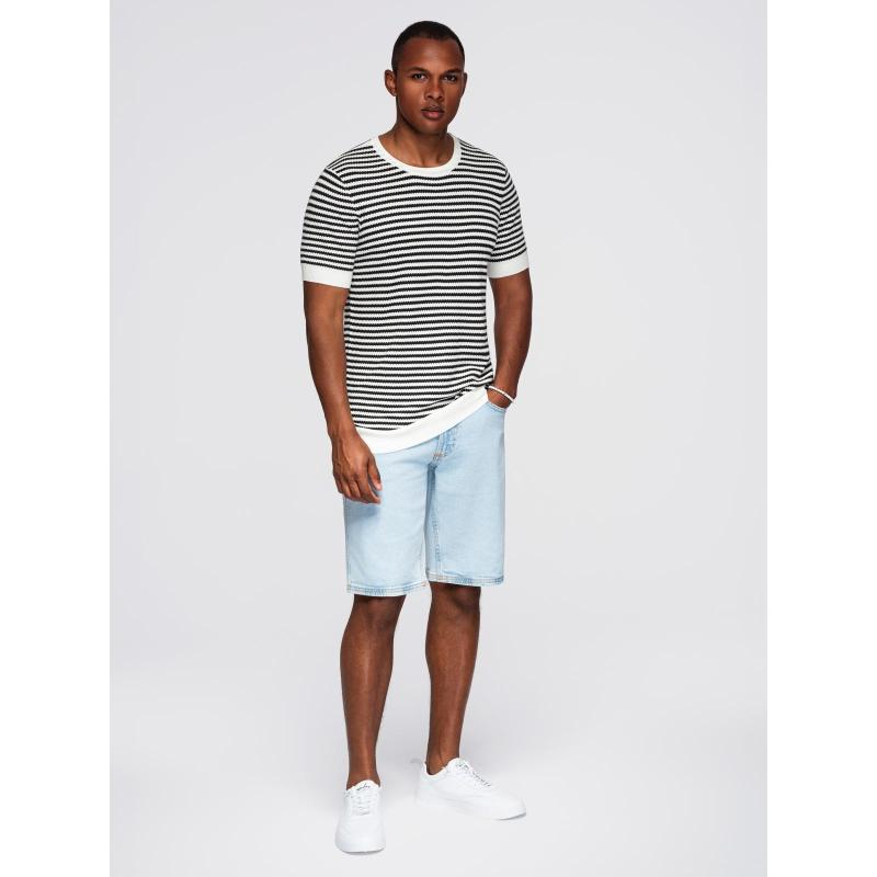 Pamut póló mell- és hátrészen nyomtatással - sötét bézs V2 OM-TSWT-0201