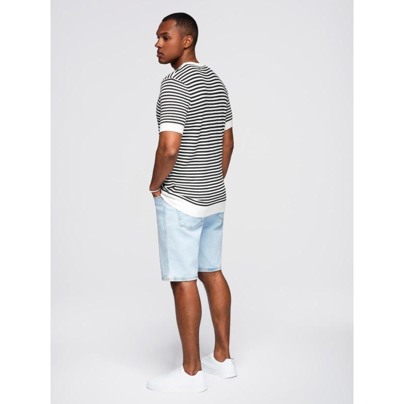 Pamut póló mell- és hátrészen nyomtatással - sötét bézs V2 OM-TSWT-0201