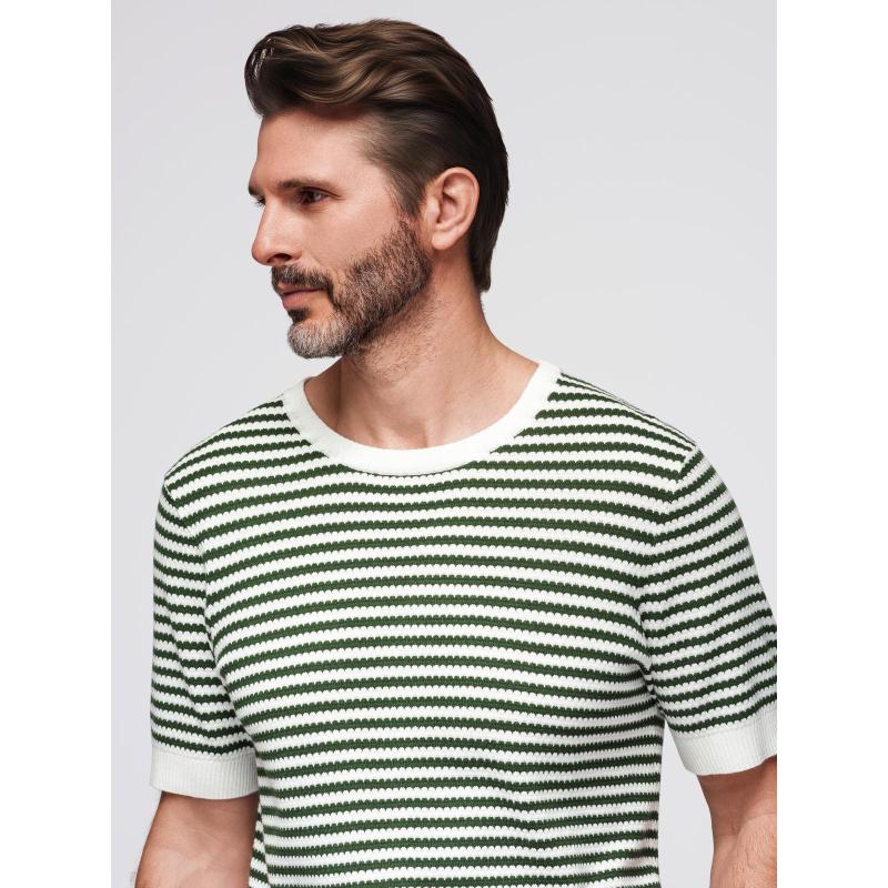 Pamut póló mellkason és háton nyomtatással - sötétbézs V2 OM-TSWT-0201 OM-TSWT-0201