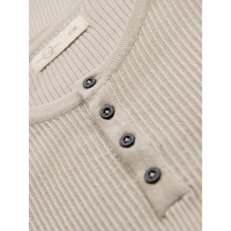 Bavlněné tričko s potiskem na prsou a zádech - tmavě béžové V2 OM-TSWT-0201