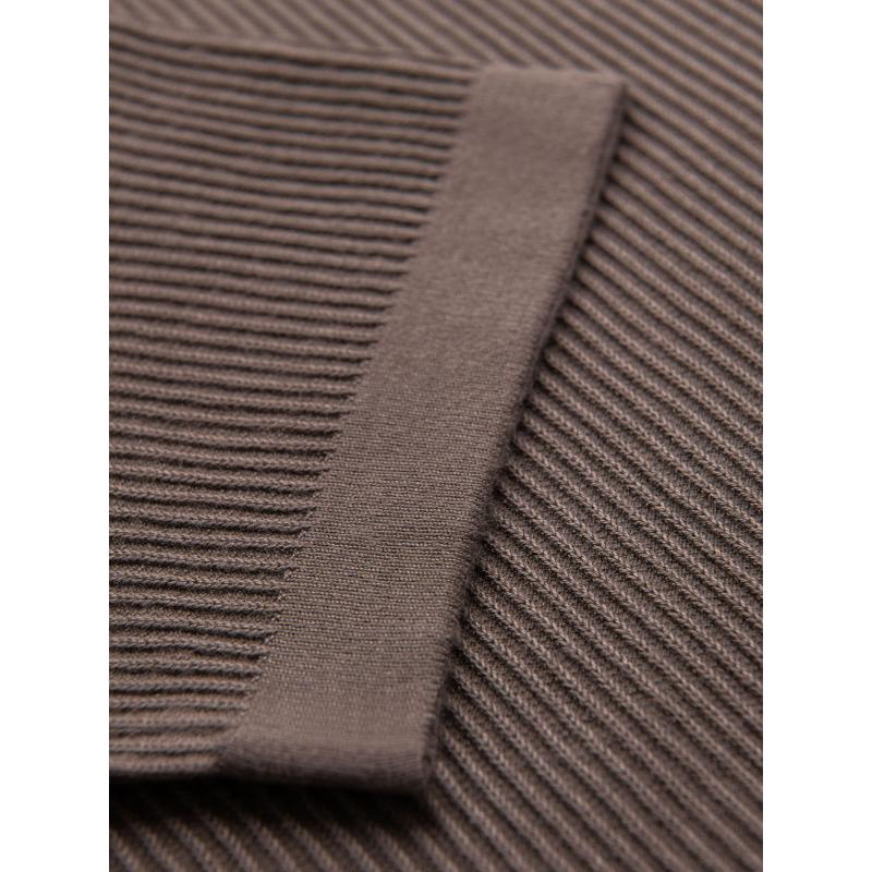 Pamut póló mellkasi és hátsó nyomtatással - sötétbézs V2 OM-TSWT-0201 OM-TSWT-0201