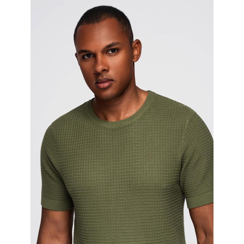 Hosszú, steppelt férfi kabát nagy zsebekkel – fekete V1 OM-JALJ-0308