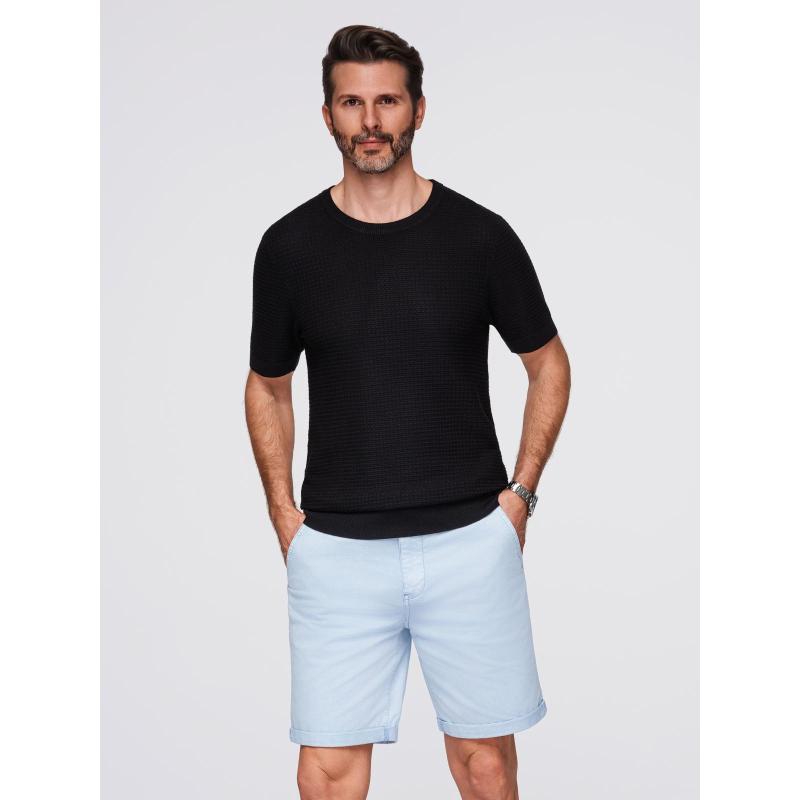 Hosszú, steppelt férfi kabát nagy zsebekkel – bézs V2 OM-JALJ-0308