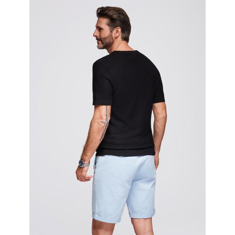 Hosszú, steppelt férfi kabát nagy zsebekkel – bézs V2 OM-JALJ-0308