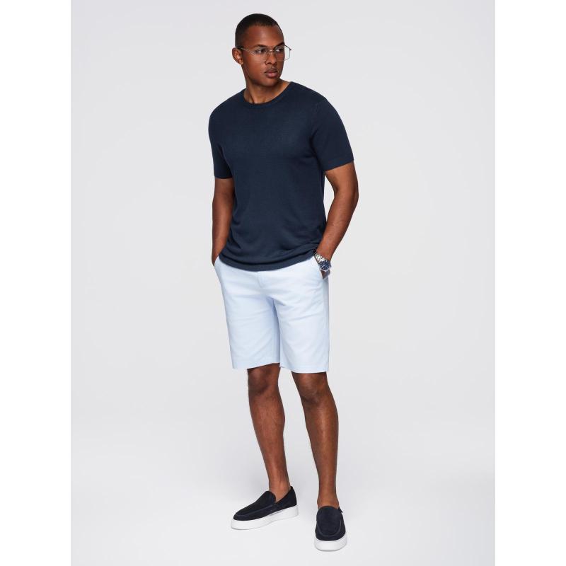 Modern, steppelt férfi kabát kombinált anyagokból – fekete V1 OM-JAHP-0303