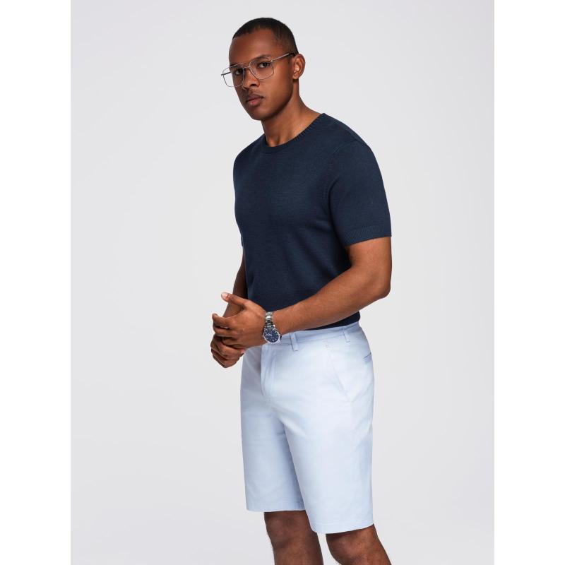 Modern, steppelt férfi kabát kombinált anyagokból – fekete V1 OM-JAHP-0303