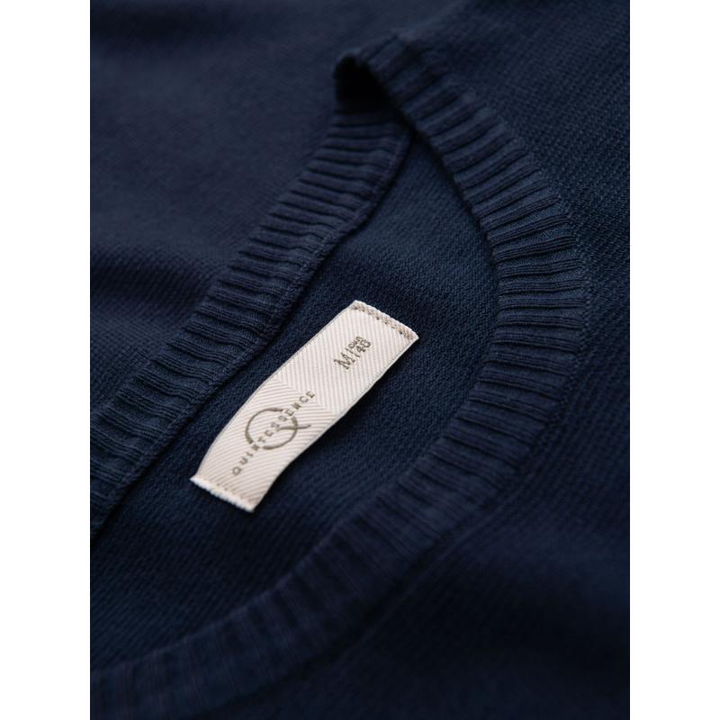 Modern, steppelt férfi kabát kombinált anyagokból – fekete V1 OM-JAHP-0303