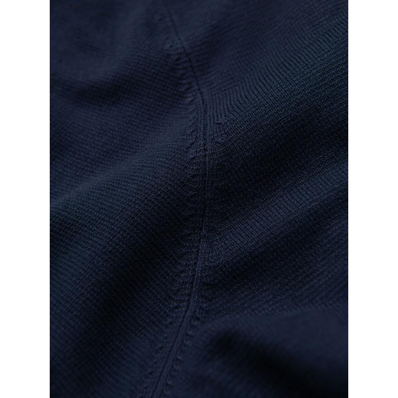 Modern, steppelt férfi kabát kombinált anyagokból – fekete V1 OM-JAHP-0303