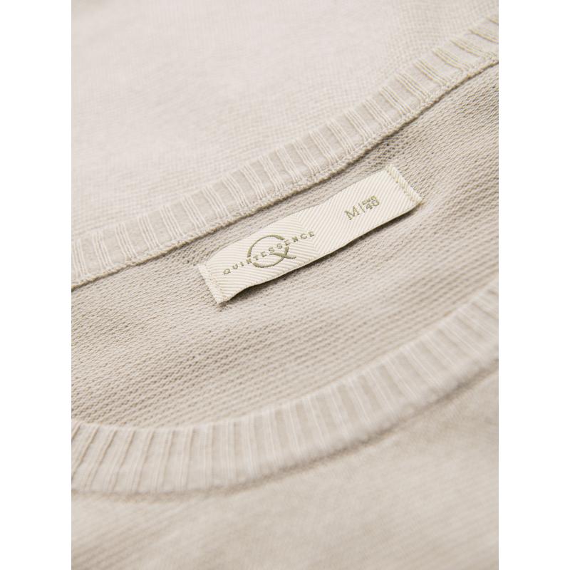 Modern, steppelt férfi kabát kombinált anyagokból – sötétkék V2 OM-JAHP-0303