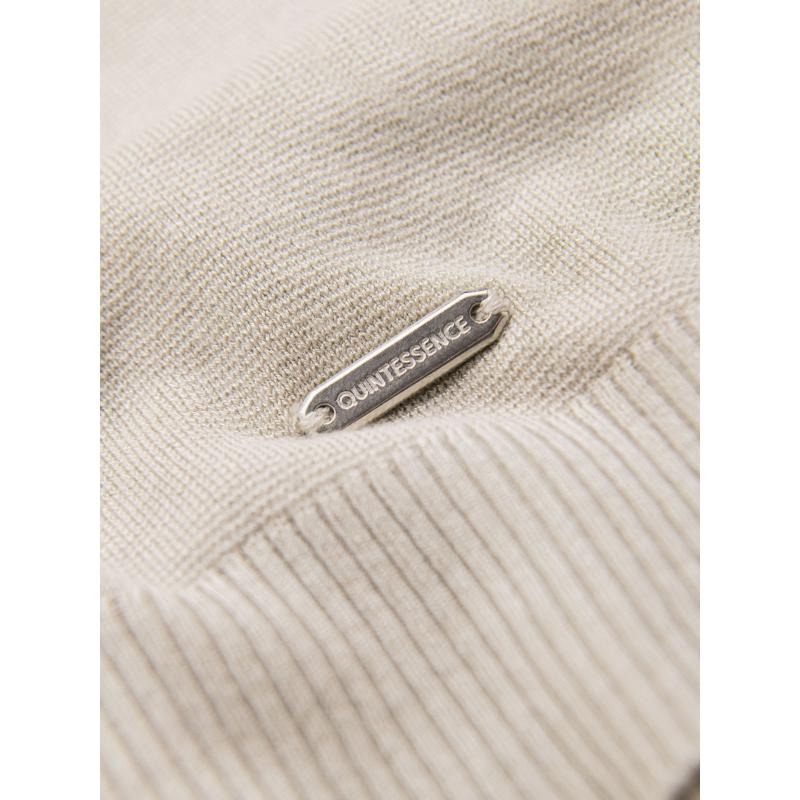 Modern, steppelt férfi kabát kombinált anyagokból – sötétkék V2 OM-JAHP-0303