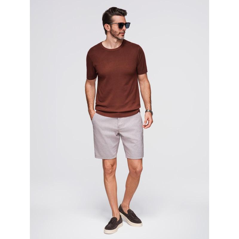 Férfi steppelt kabát levehető kapucnival – kék-piros V1 OM-JALP-0206