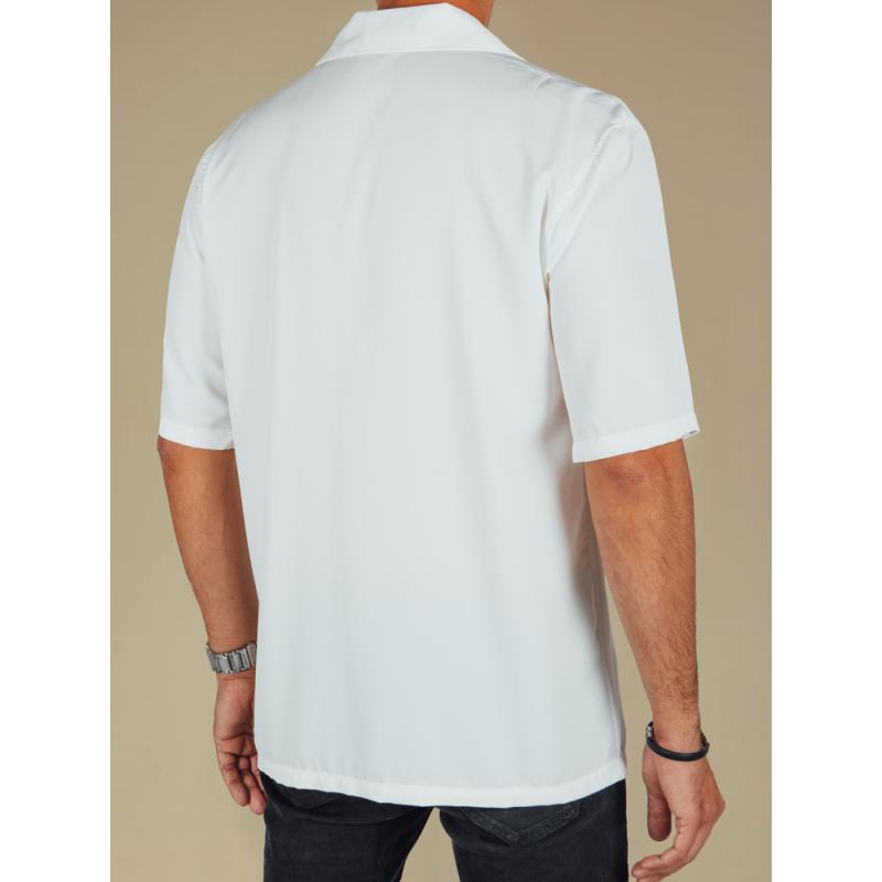 Pánská košile s krátkým rukávem bílá