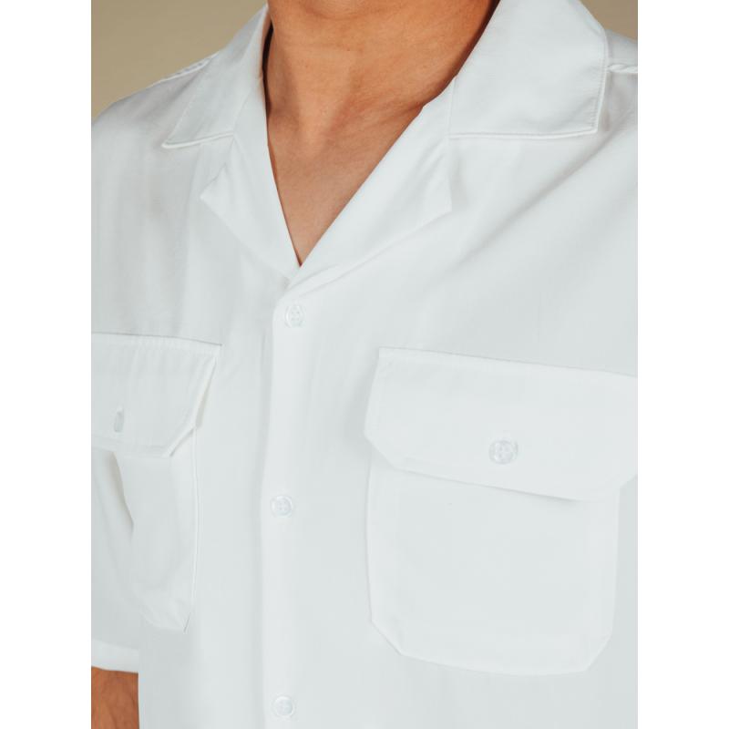 Pánská košile s krátkým rukávem bílá