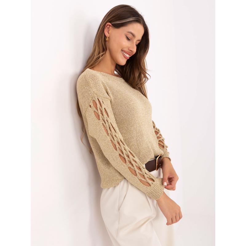 Szürke-rózsaszín hosszú női pulóver rolós nyakkal