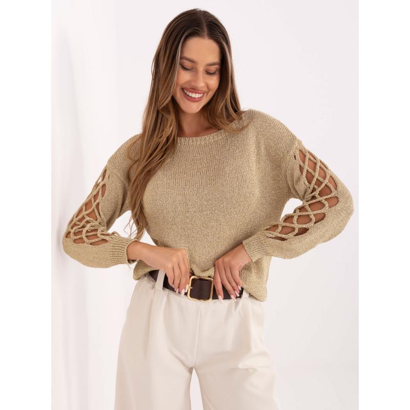 Szürke-rózsaszín hosszú női pulóver rolós nyakkal