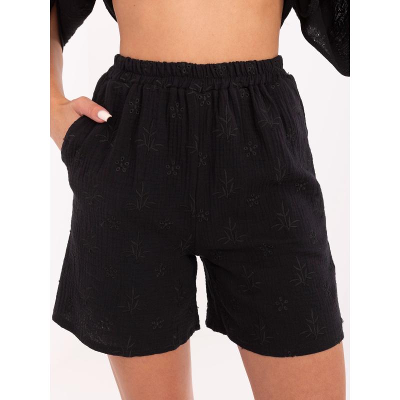 Černý mušelínový letní komplet