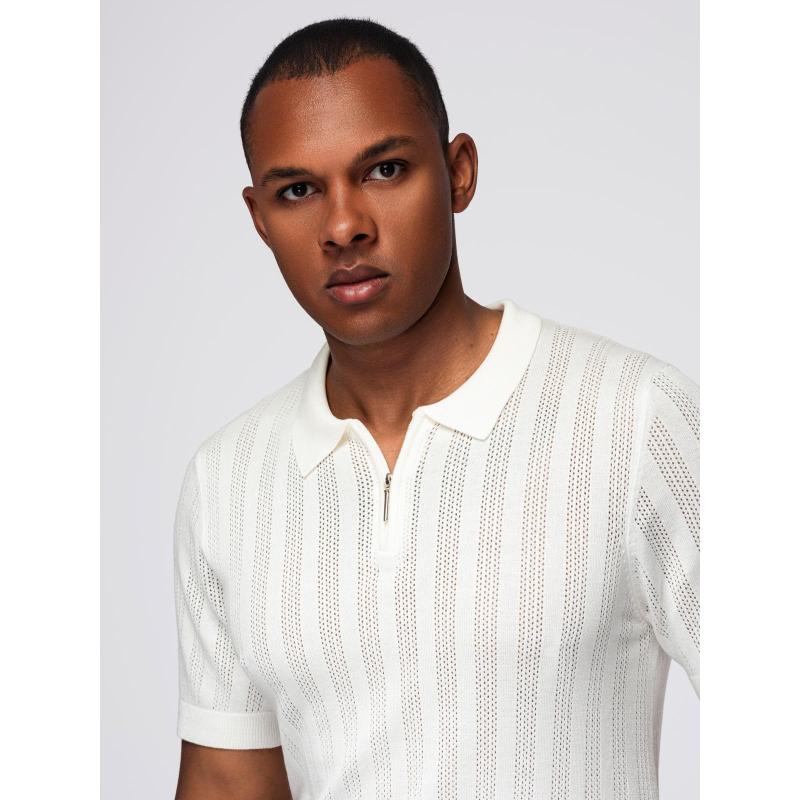 Férfi steppelt kabát levehető kapucnival – grafit-fehér V3 OM-JALP-0206