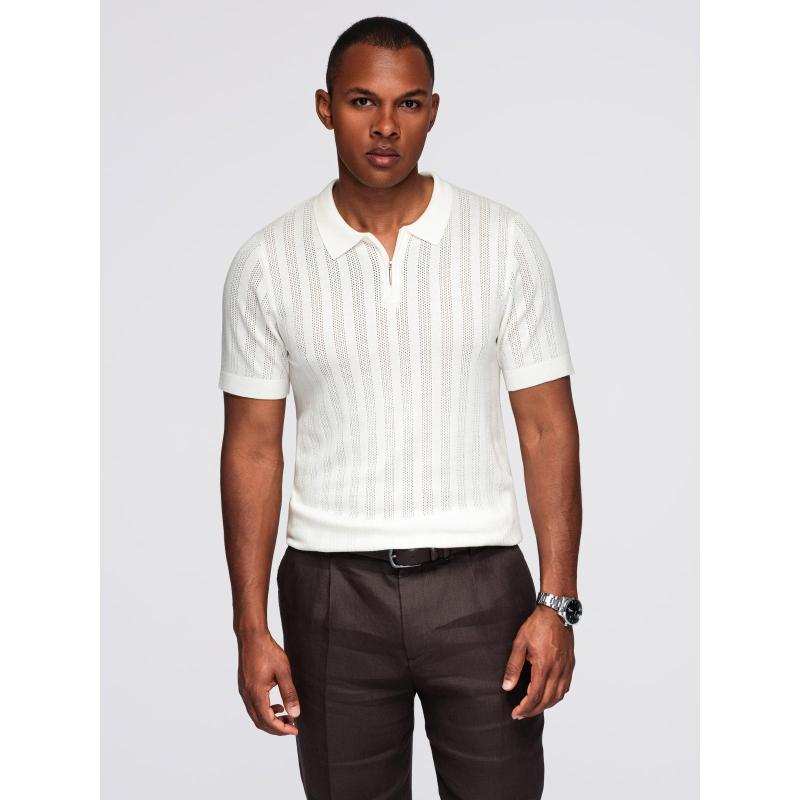 Férfi steppelt kabát levehető kapucnival – grafit-fehér V3 OM-JALP-0206