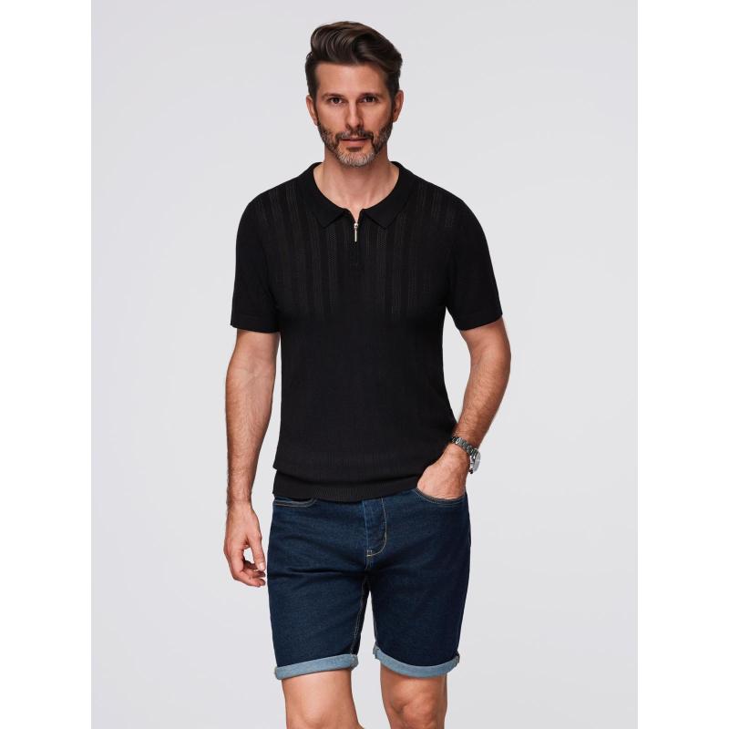 Steppelt bomberdzseki kapucnival és kötött ujjakkal – fekete V1 OM-JALP-0298