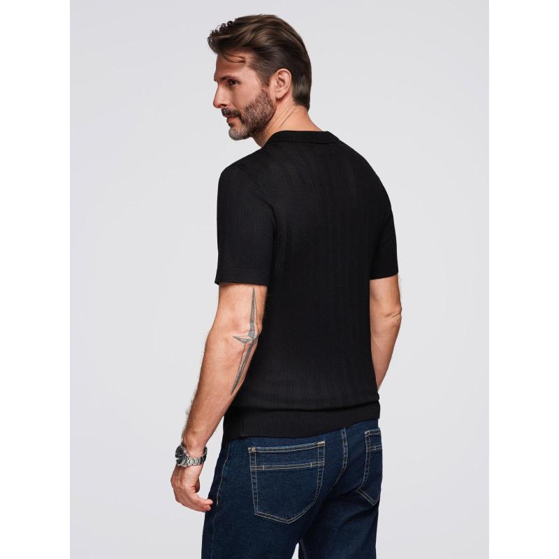 Steppelt bomberdzseki kapucnival és kötött ujjakkal – fekete V1 OM-JALP-0298