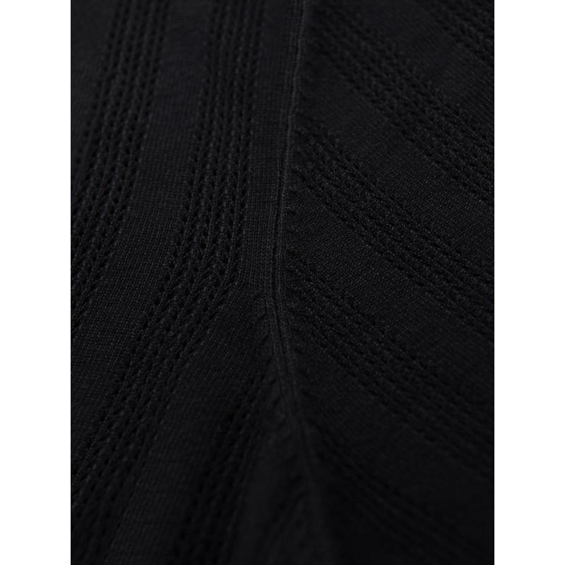 Steppelt bomberdzseki kapucnival és kötött ujjakkal – fekete V1 OM-JALP-0298