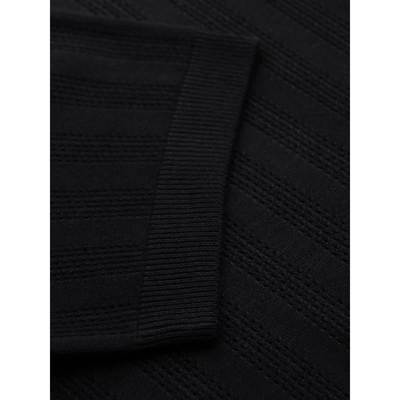 Steppelt bomberdzseki kapucnival és kötött ujjakkal – fekete V1 OM-JALP-0298