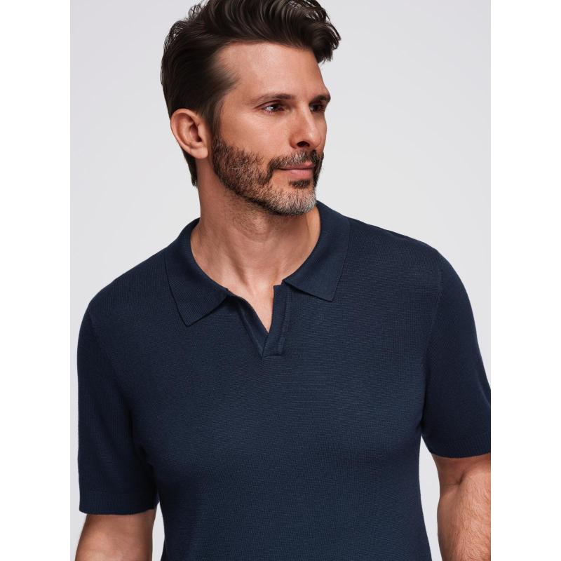 Steppelt bomberdzseki kapucnival és kötött ujjakkal – sötétkék V2 OM-JALP-0298