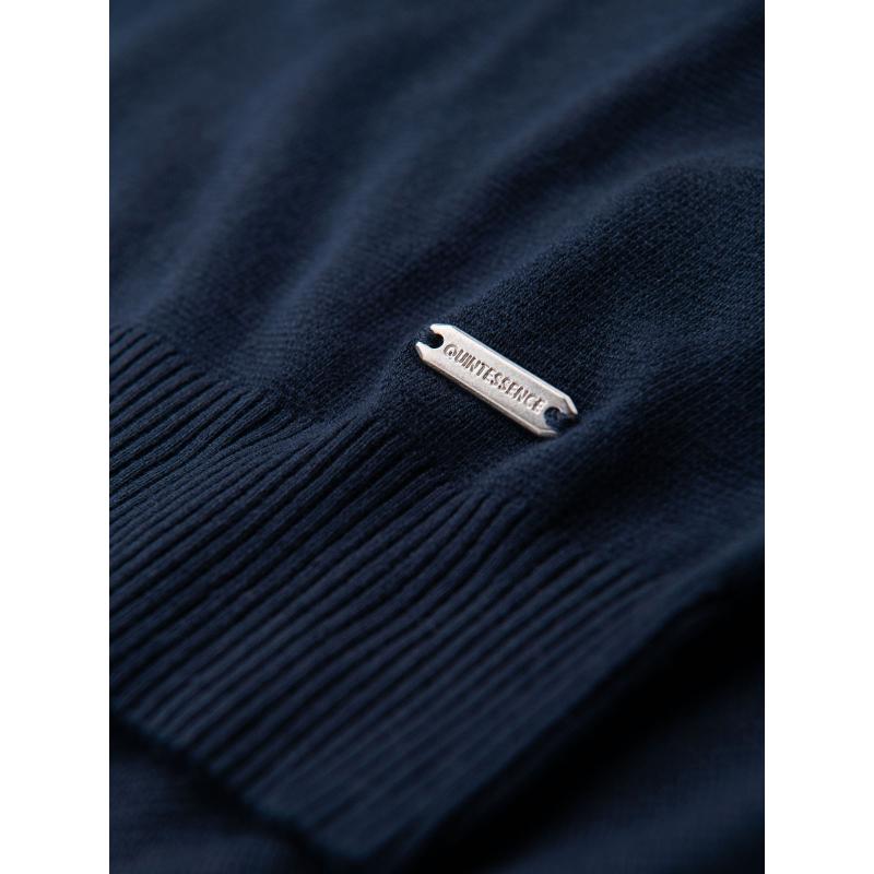 Steppelt bomberdzseki kapucnival és kötött ujjakkal – sötétkék V2 OM-JALP-0298