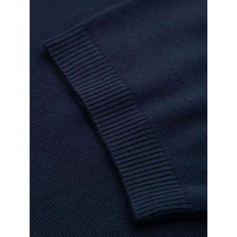 Steppelt bomberdzseki kapucnival és kötött ujjakkal – sötétkék V2 OM-JALP-0298