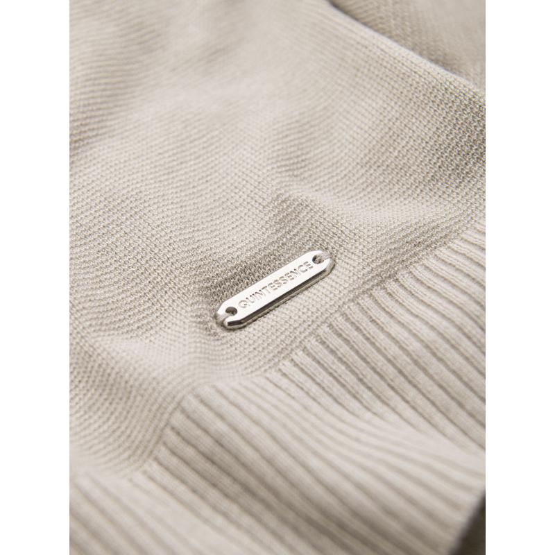 Férfi kabát magas gallérral és aszimmetrikus gombolással – szürke melange V1 OM-COWC-0141