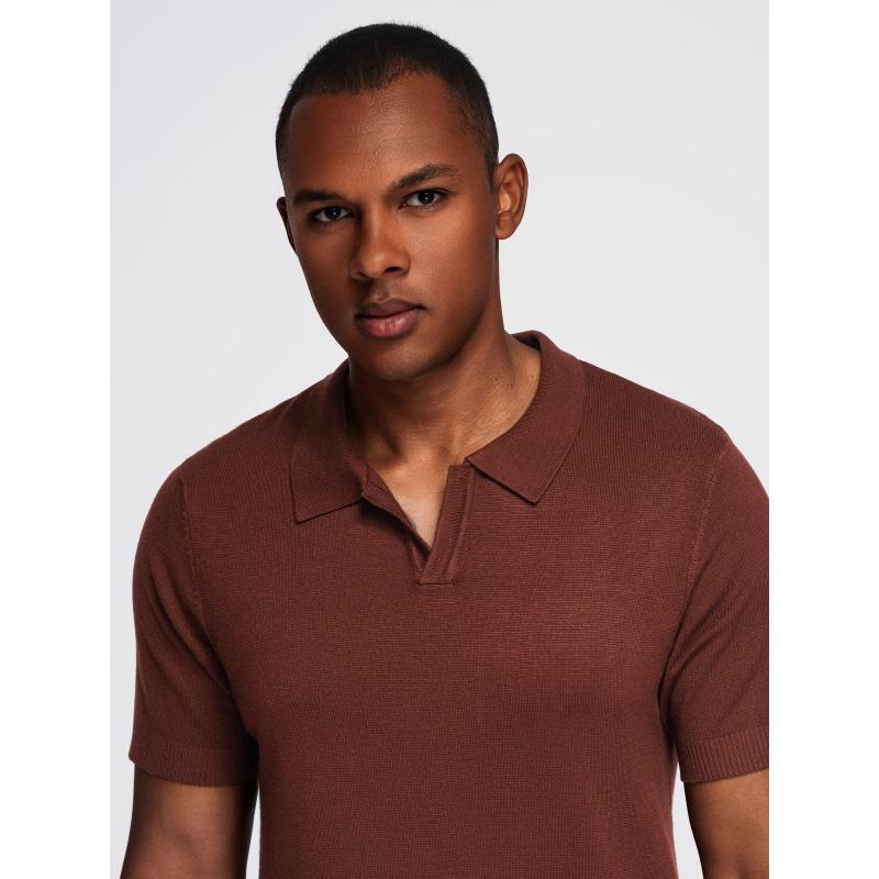 Férfi kabát magas gallérral és aszimmetrikus gombolással – fekete V2 OM-COWC-0141