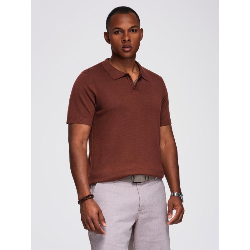 Férfi kabát magas gallérral és aszimmetrikus gombolással – fekete V2 OM-COWC-0141