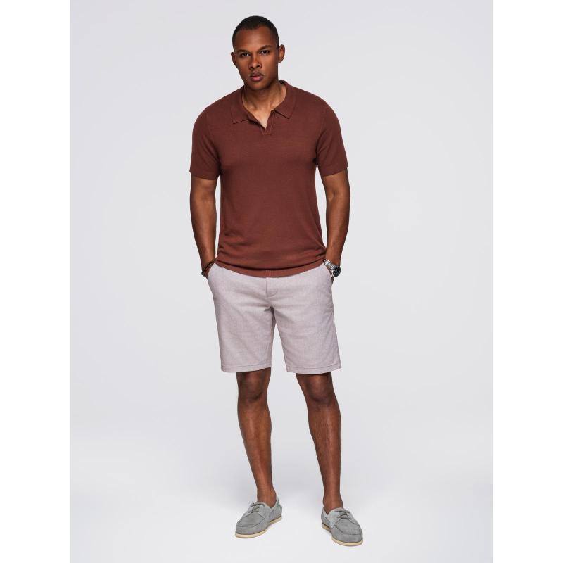 Férfi kabát magas gallérral és aszimmetrikus gombolással – fekete V2 OM-COWC-0141