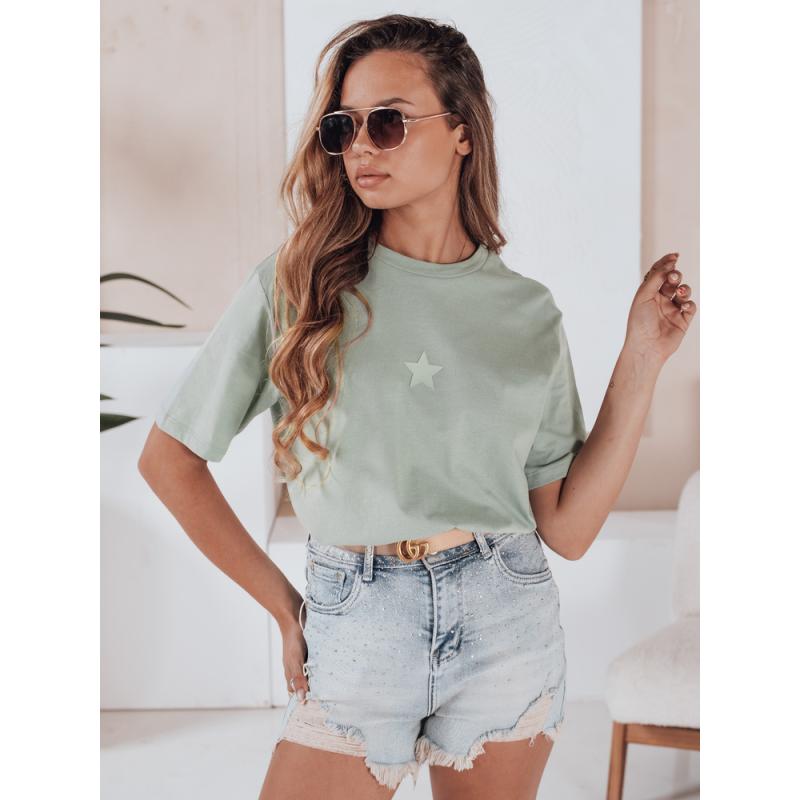 Dámské džínové šortky se zirkoniemi LIKE A STAR modré