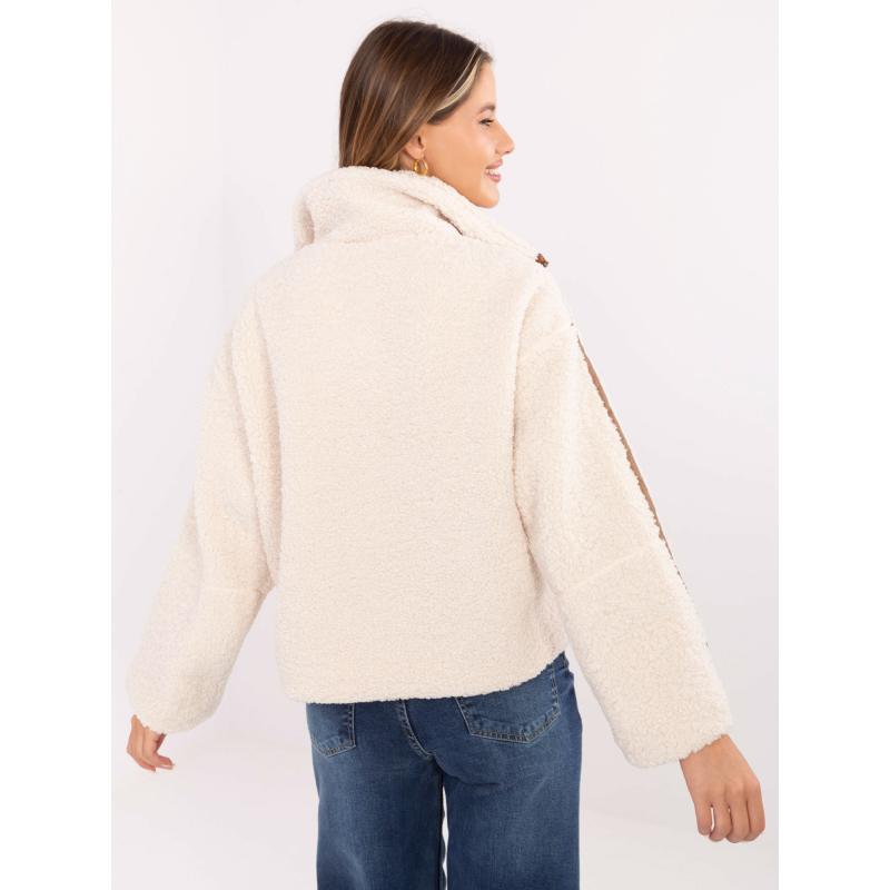 Svetlo béžová bunda s vysokým golierom SUBLEVEL