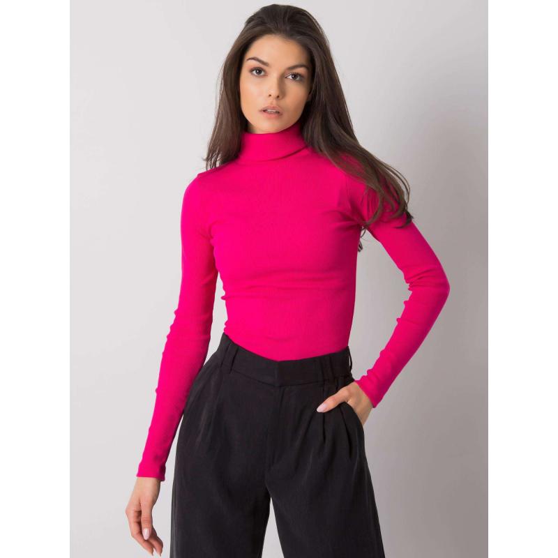 Világos lila pulóver copfokkal és hosszú ujjúval