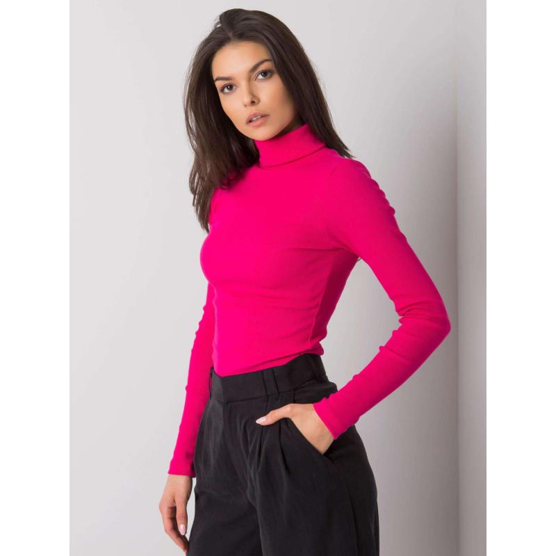 Világos lila pulóver copfokkal és hosszú ujjúval