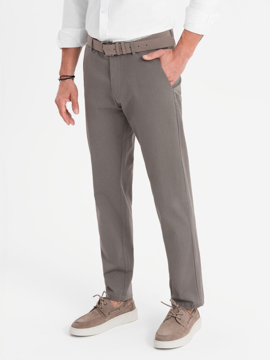 Férfi regular fit chino nadrág, szürke