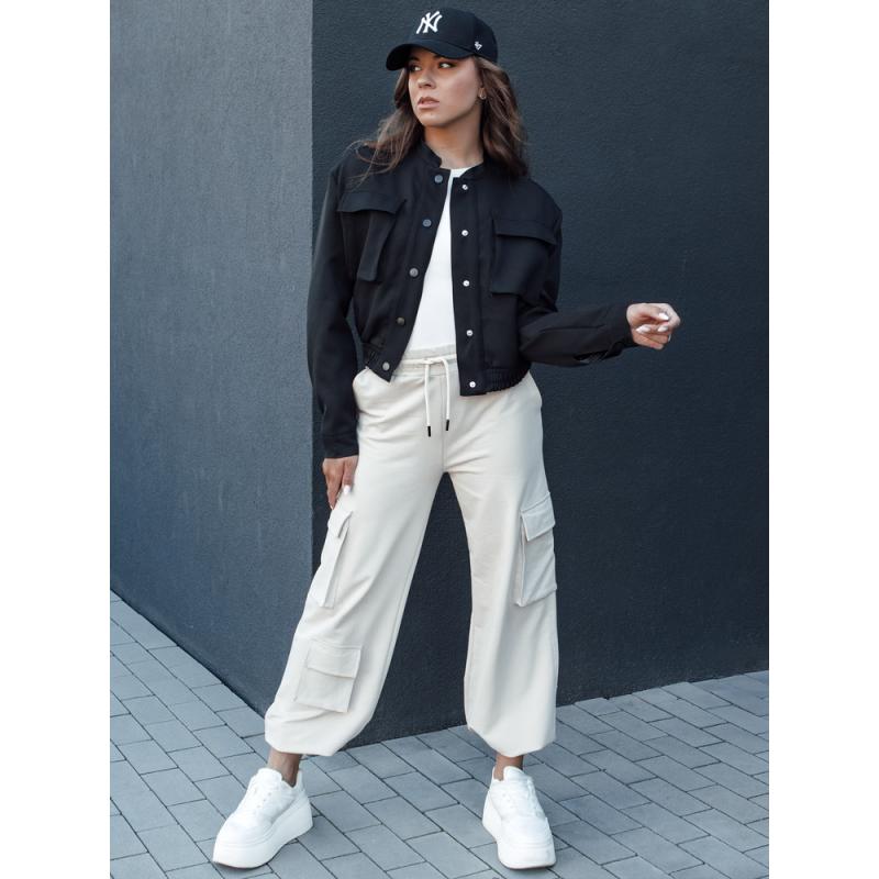 Dámská bunda bomber PRIEV černá