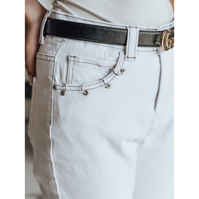 Női LIKEMELOO mom fit farmernadrág, fehér