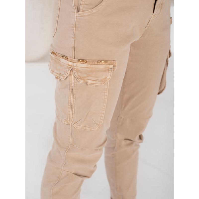 Dámské cargo kalhoty CARGOIF světle béžové